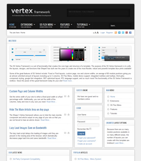 قالب رایگان Vertex برای جوملا 2.5 فارسی